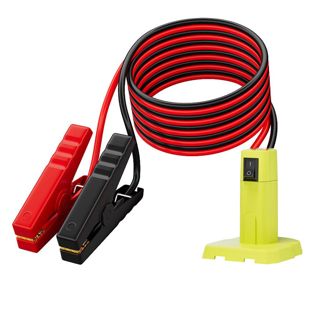 Portable Jump Starter - Ryobi 18V 배터리용 점퍼 케이블 어댑터,
