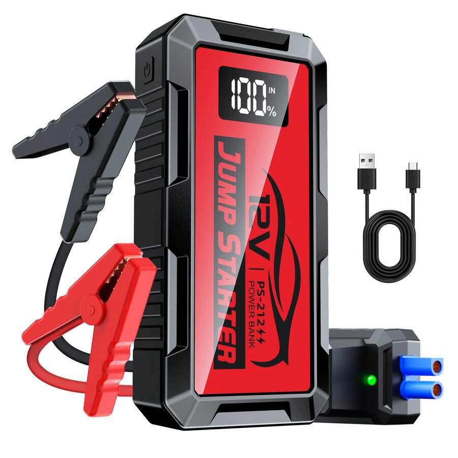 Portable Jump Starter - 8000A 차량 점프 스타터, 12V 점프