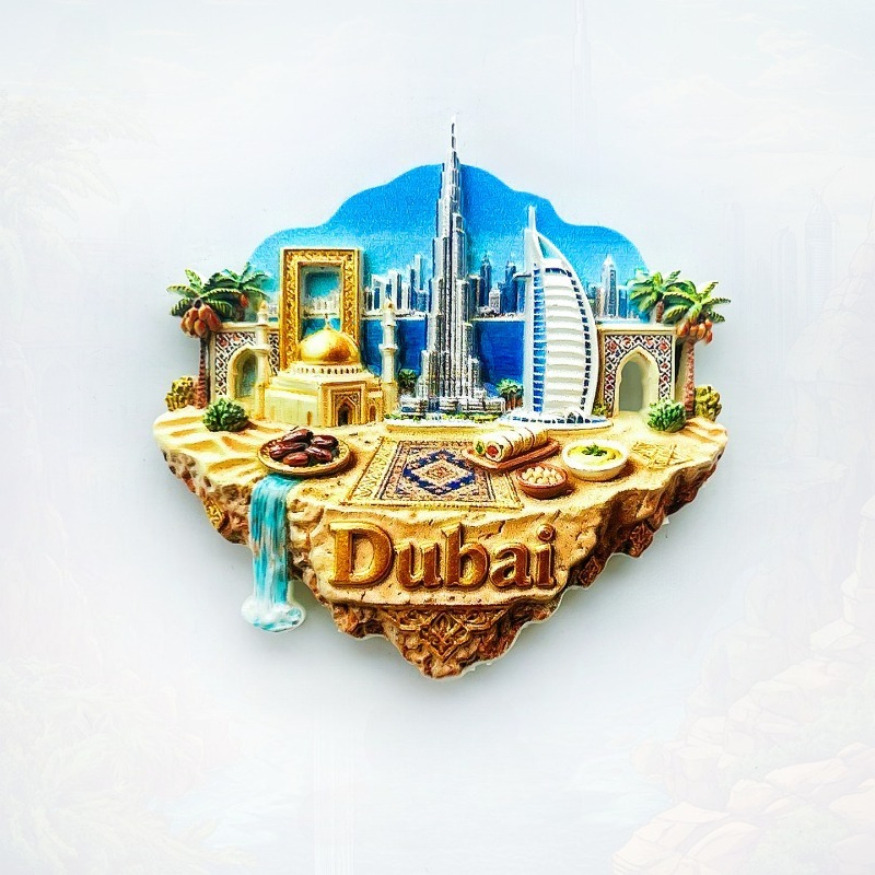 Car Accessories Dubai - 두바이 플로팅 아일랜드 냉장고 자석 -