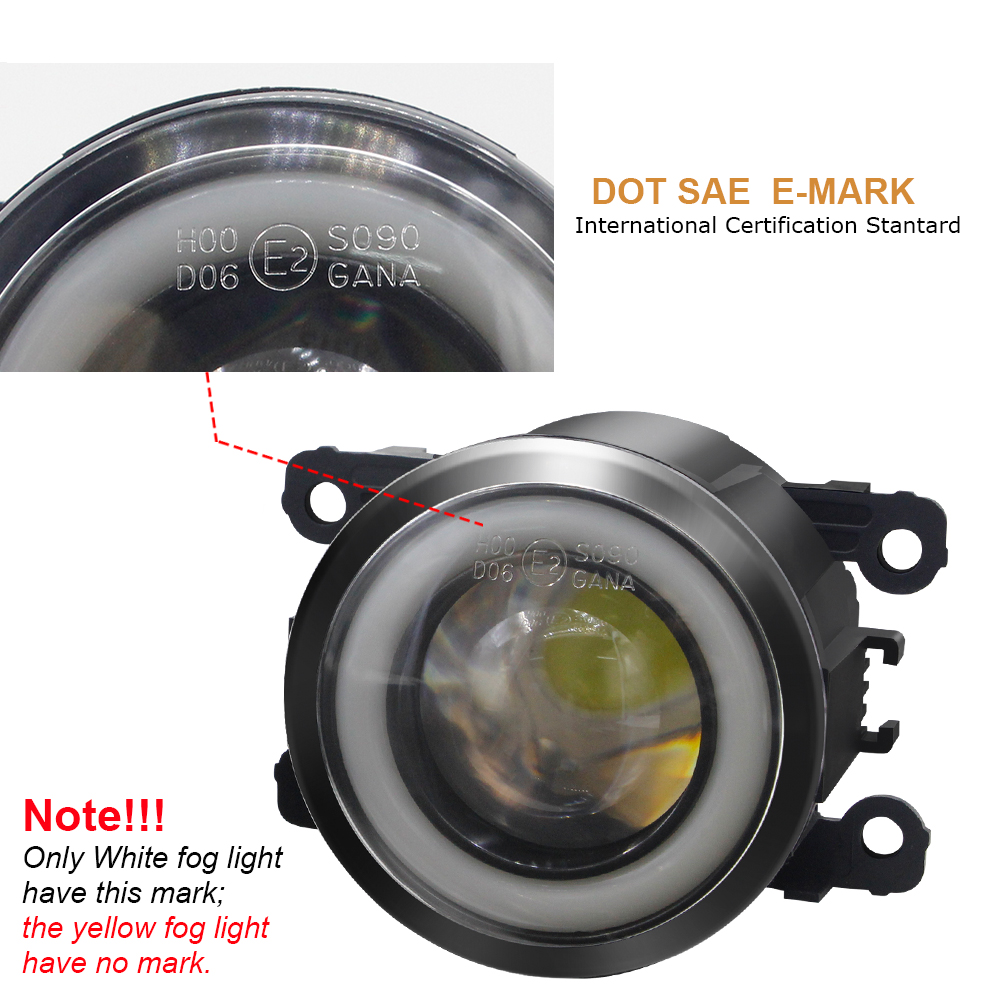 2X30W 3000LM 자동차 LED 안개등 천사 눈  - Car Accessories Xcent 리뷰 및 가격