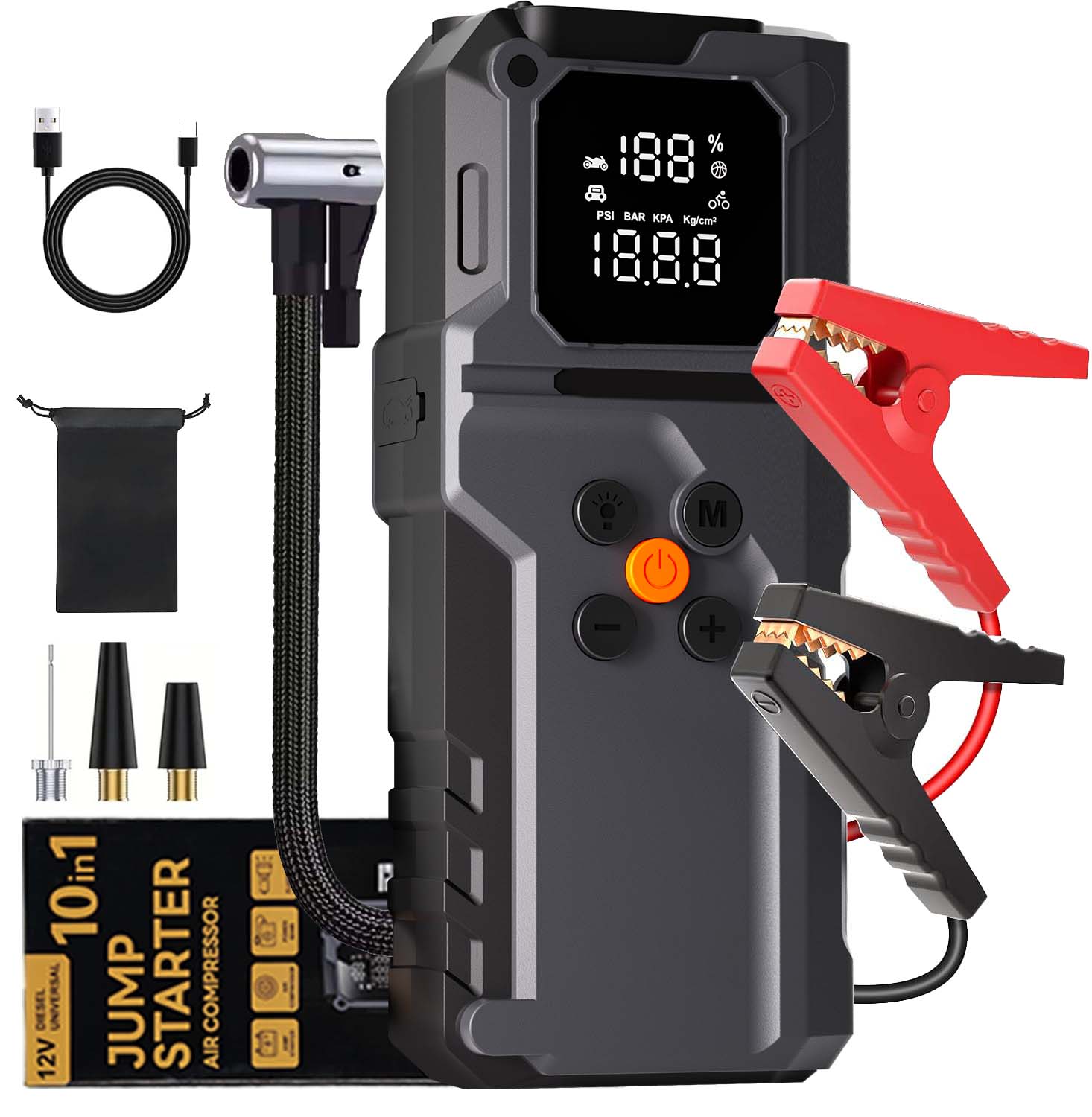 GKFLY 4-in-1 휴대용 점프 스타터 겸용 파워  - Portable Jump Starter 리뷰 및 가격