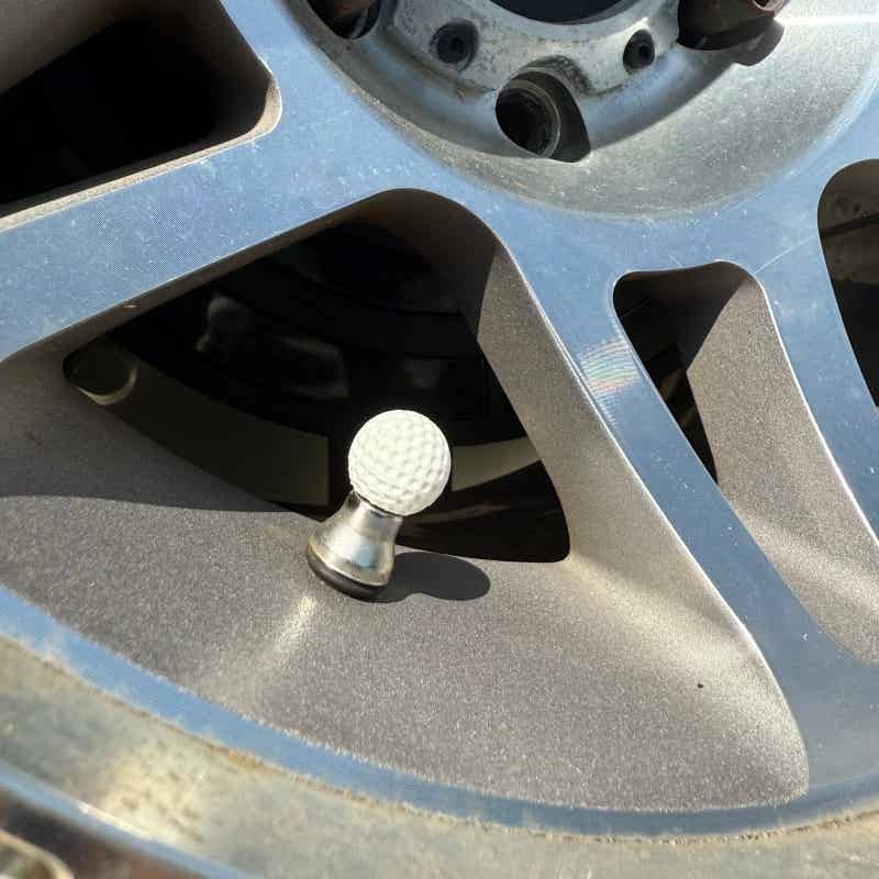골프공 스타일 타이어 밸브 스템 캡 자동차용 범용 휠  - Steering Wheel Cover 리뷰 및 가격