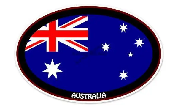 AUS 호주 국기지도 엠블럼 크리 에이 티브 PVC 자 - Car Accessories Australia 리뷰 및 가격