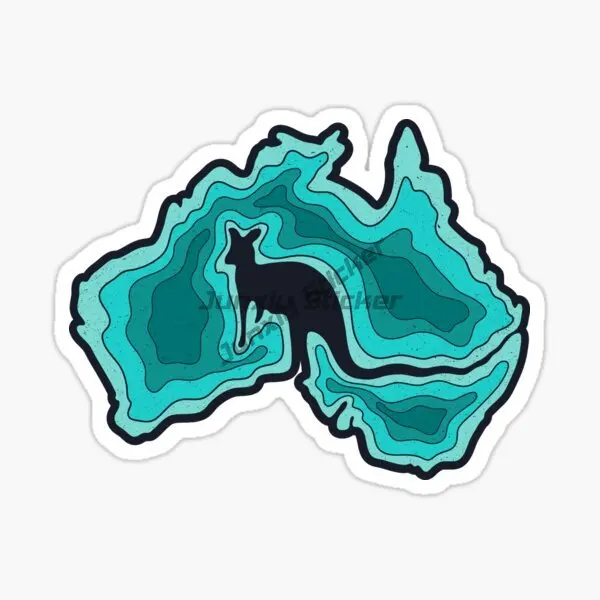 호주 국기지도 캥거루 엠블럼 크리 에이 티브 PVC 자 - Car Accessories Australia 리뷰 및 가격