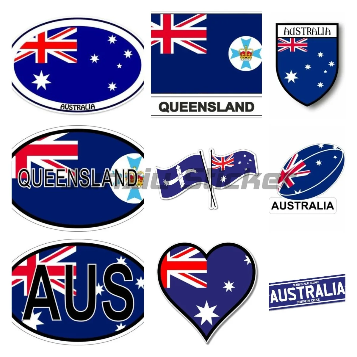 호주 비닐 자동차 스티커 노트북 자동차 깃발 수하물 여 - Car Accessories Australia 리뷰 및 가격
