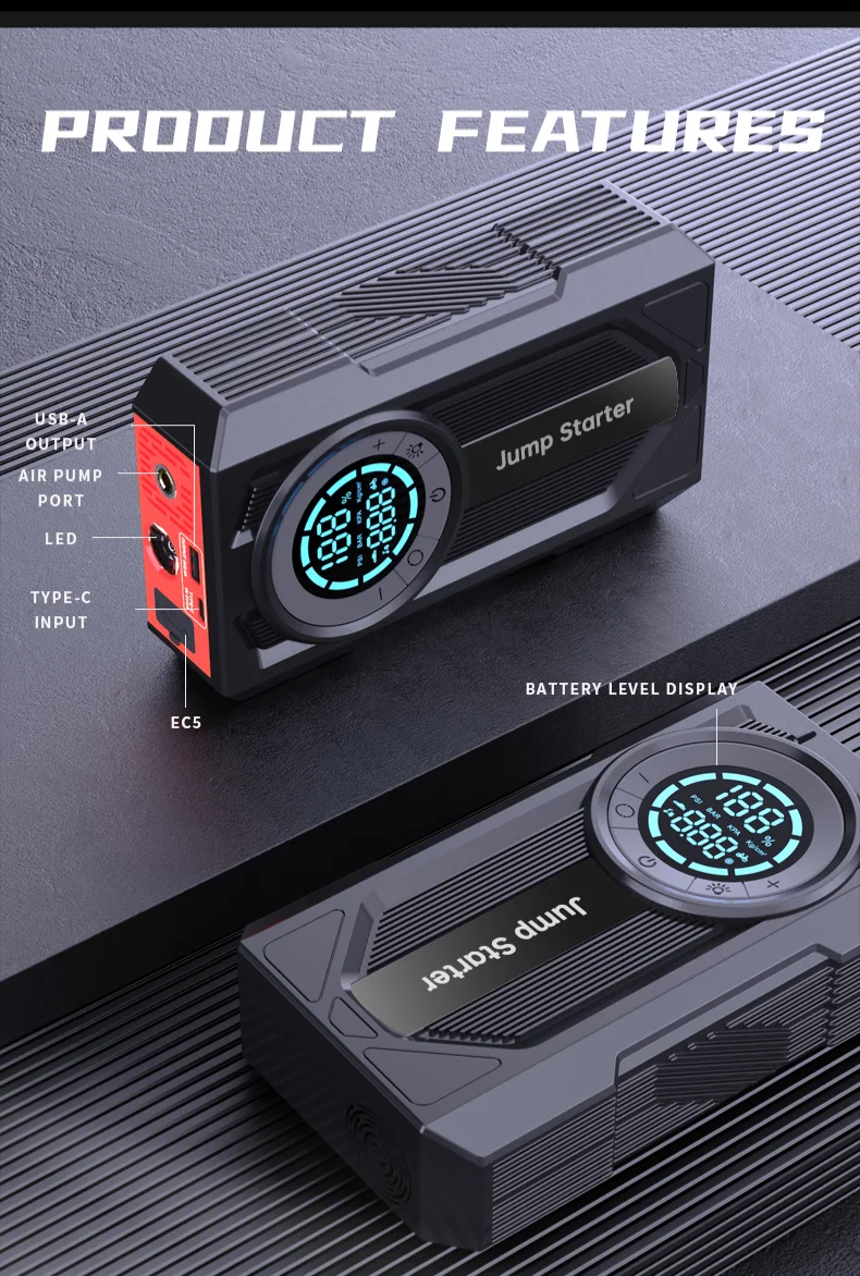 12V 자동차 배터리 점프 스타터 2000A 1000A - Portable Jump Starter 리뷰 및 가격