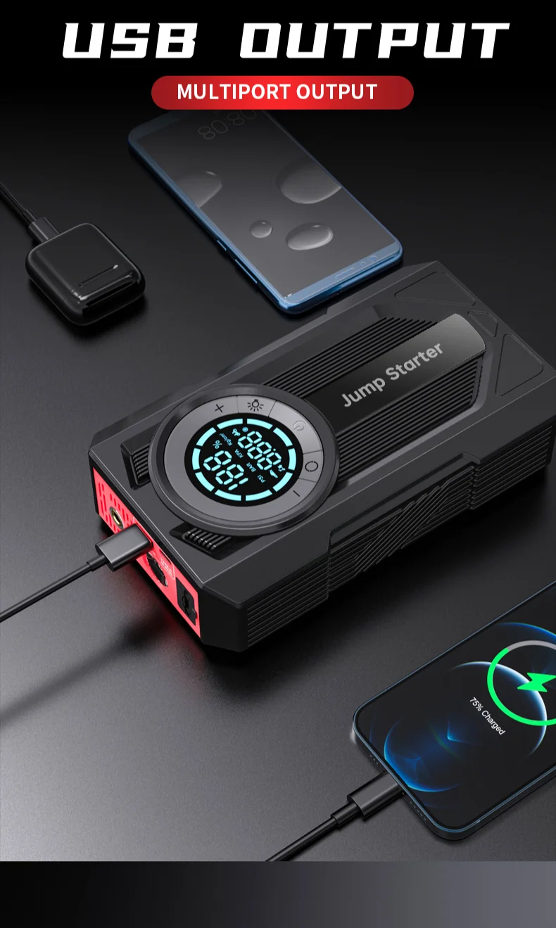 12V 자동차 배터리 점프 스타터 2000A 1000A - Portable Jump Starter 리뷰 및 가격