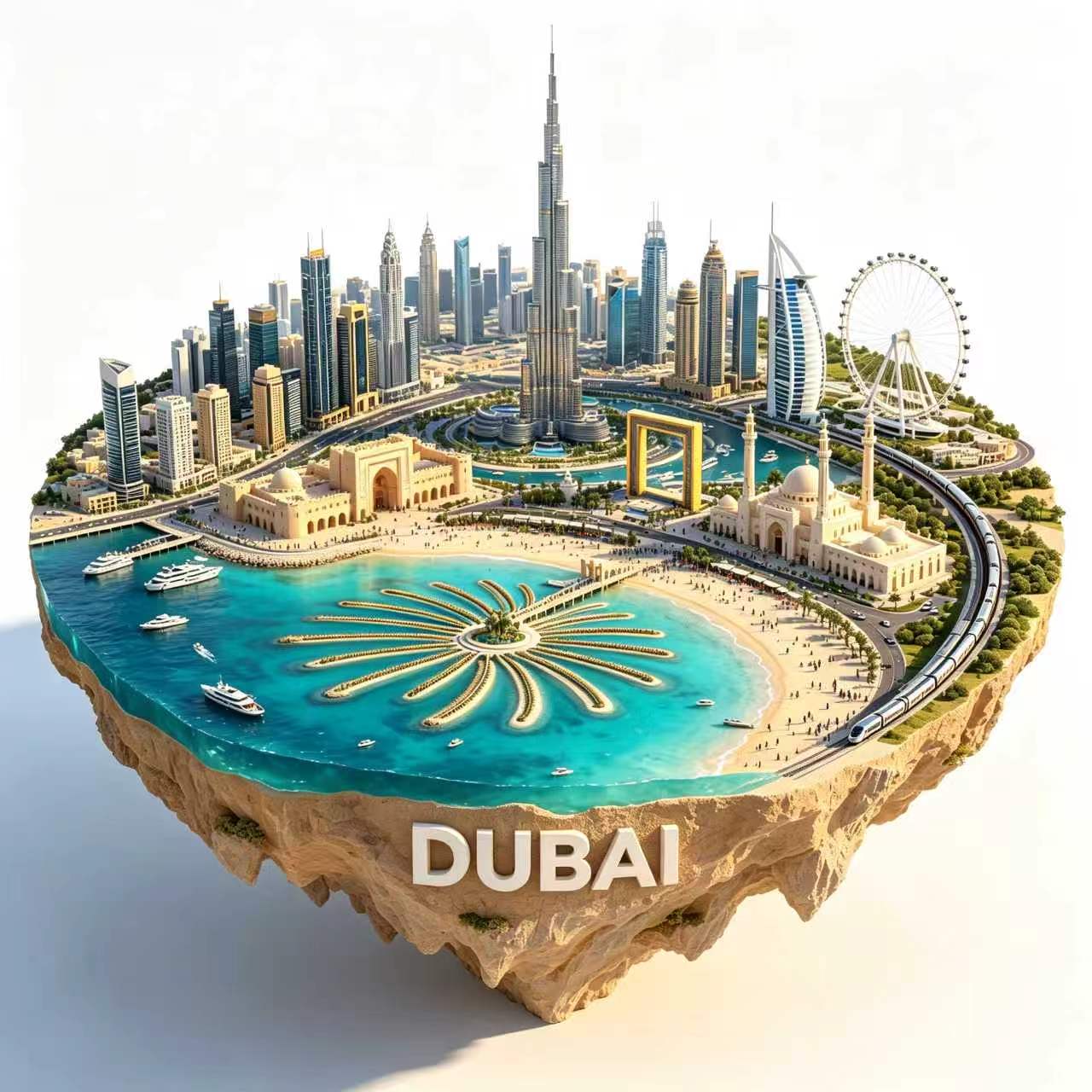 두바이 냉장고 자석 금속 합금 소재 부르즈 칼리파 타워 - Car Accessories Dubai 리뷰 및 가격
