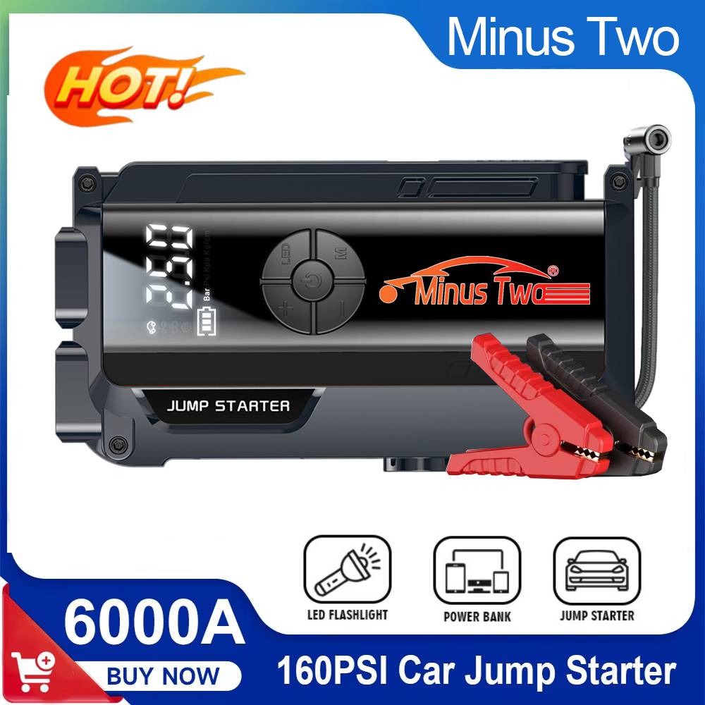 4 in 1 6000A 피크 자동차 점프 스타터, 16 - Portable Jump Starter 리뷰 및 가격