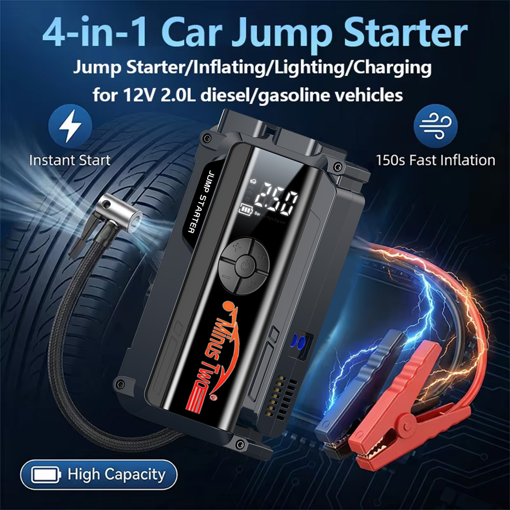 4 in 1 6000A 피크 자동차 점프 스타터, 16 - Portable Jump Starter 리뷰 및 가격
